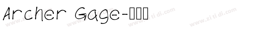 Archer Gage字体转换